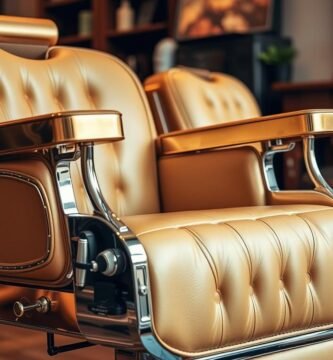 Gold Barber Chair