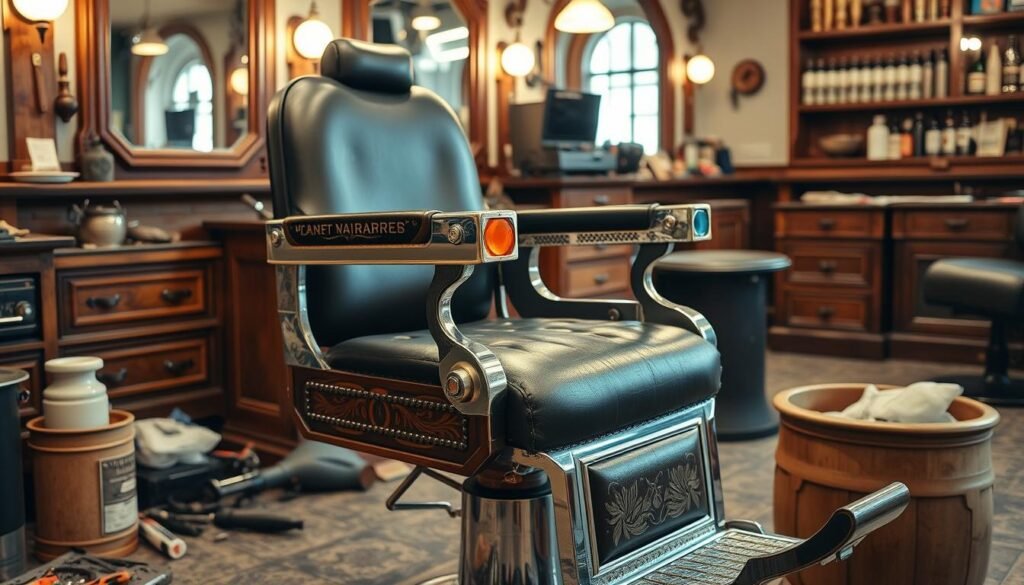 antique barber furniture restoration