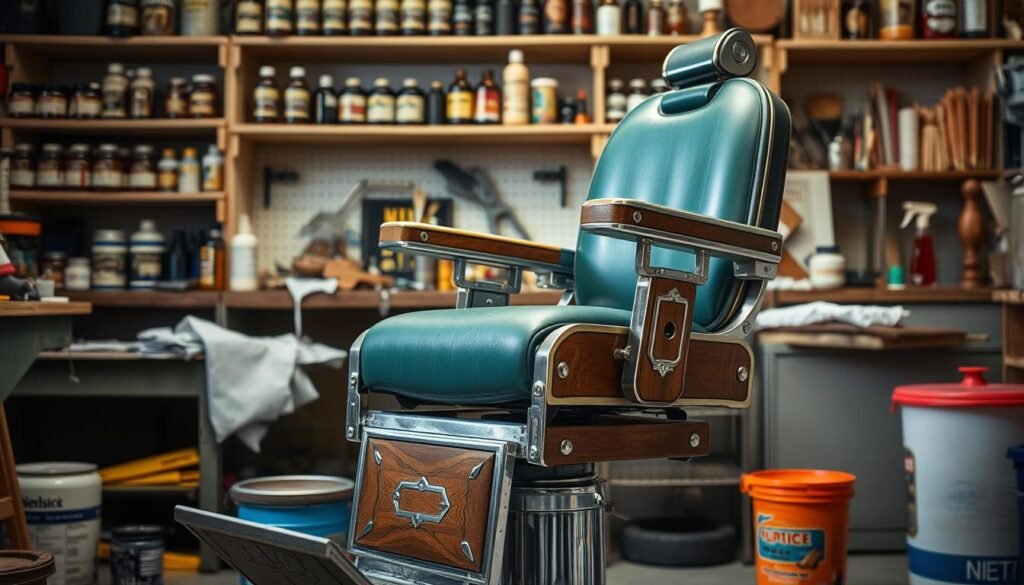 maintaining barber chair