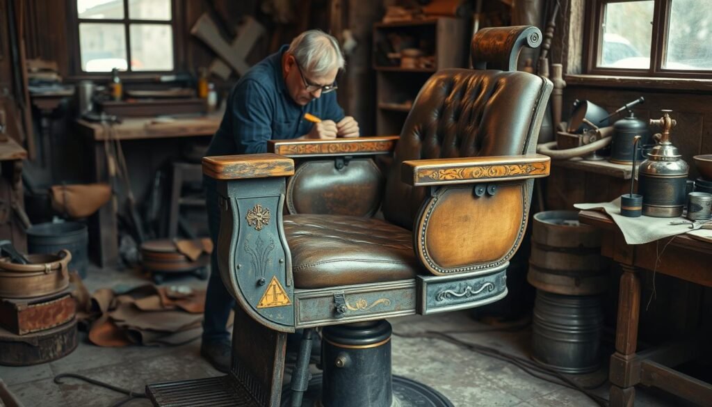 old barber chairs