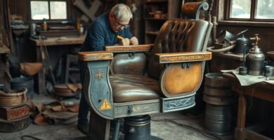 old barber chairs