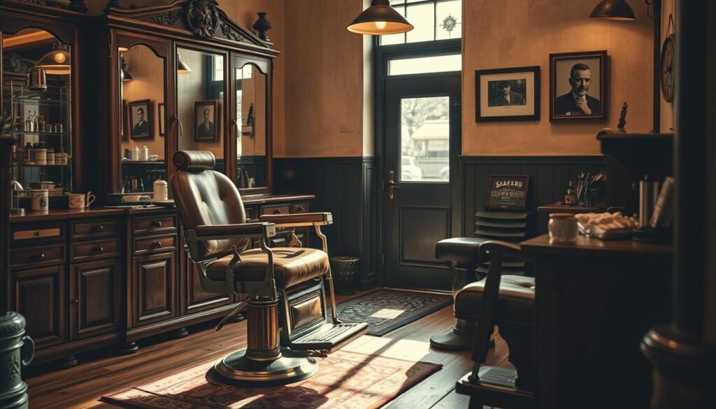 traditional barber shop relics