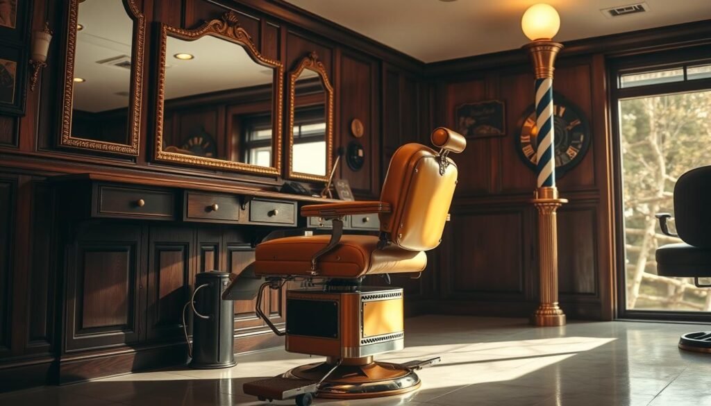 traditional barbershop seating