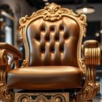 Gold Barber Chair