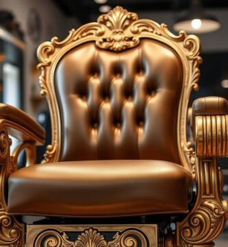 Gold Barber Chair